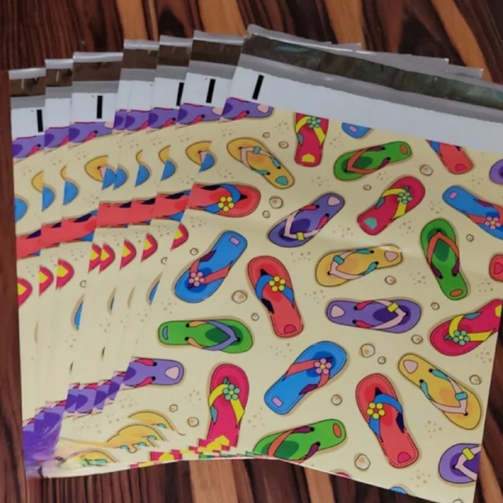 10x13 Flip Flop  Poly Mailers 20pk